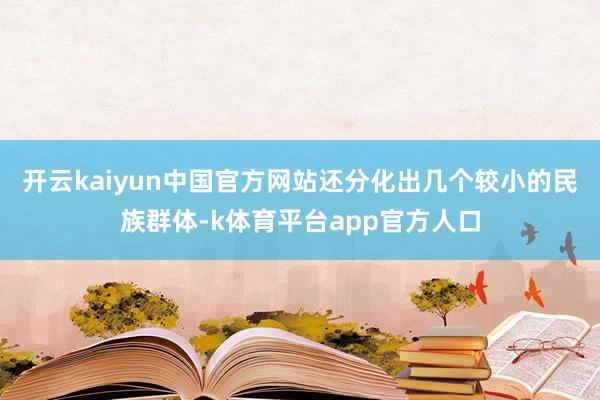 开云kaiyun中国官方网站还分化出几个较小的民族群体-k体育平台app官方人口